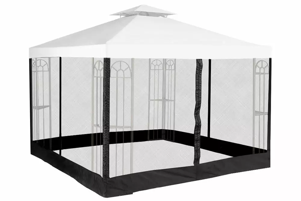 TOPS 10x10 FT Gazebo Insect Netting 1 TOPS 10x10 FT Gazebo Insect Netting
