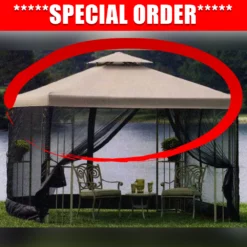 Outdoor Patio Sales 24 TOPS Gazebo Canopy Replacement 10x10 FT Garden Treasures Gazebo HG Replacement Canopy