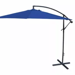 Jordan Manufacturing 10' STEEL OFFSET UMBRELLA- NAVY
