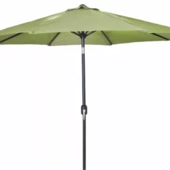 Jordan Manufacturing 9FT Steel Market Umbrella In Olive Umbrellas