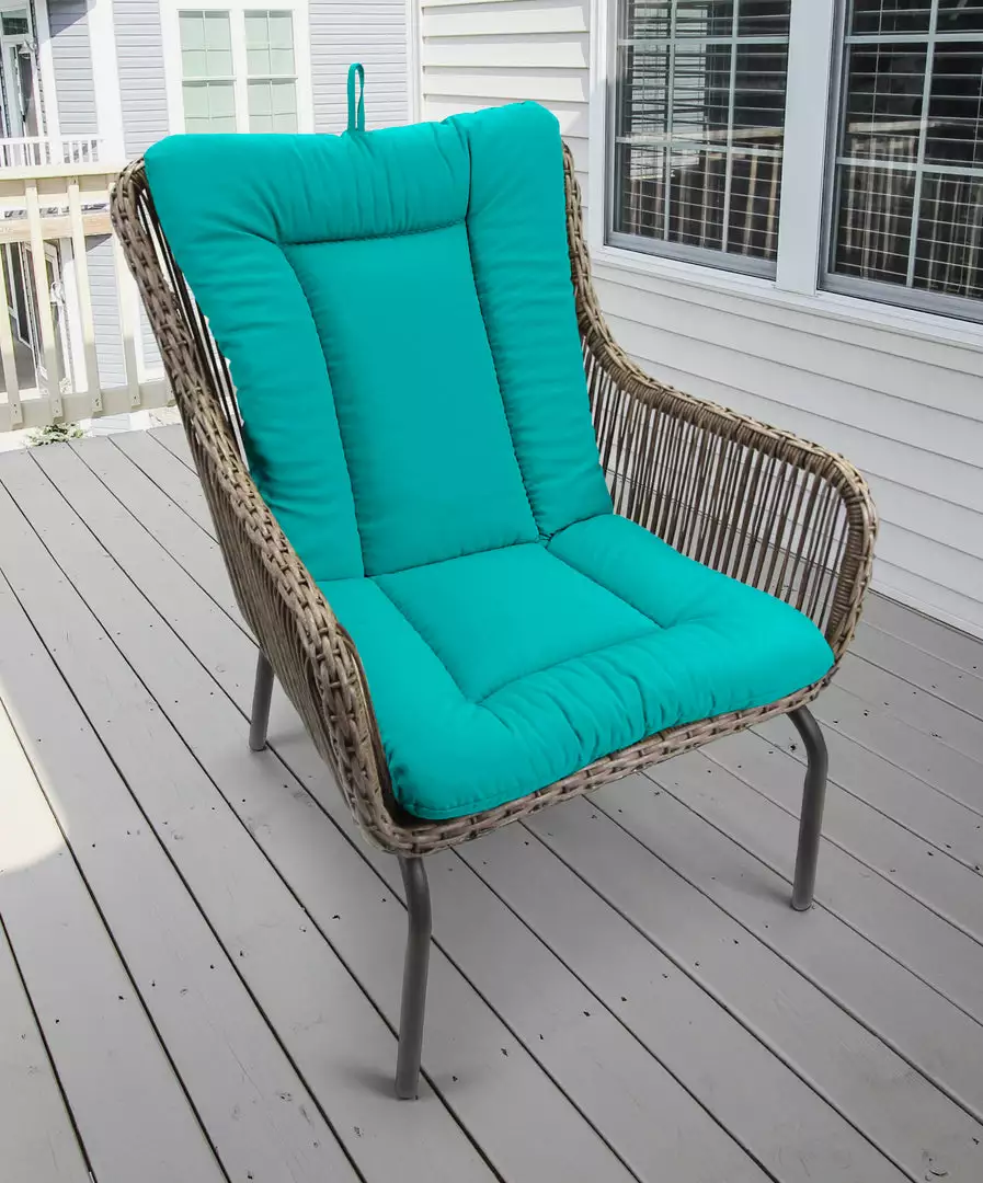 Jordan Manufacturing Outdoor Knife Edge Euro Style Chair Cushion- Sunbrella CANVAS ARUBA GLEN RAVEN Custom Order Cushions 2 Jordan Manufacturing Outdoor Knife Edge Euro Style Chair Cushion- Sunbrella CANVAS ARUBA GLEN RAVEN Custom Order Cushions