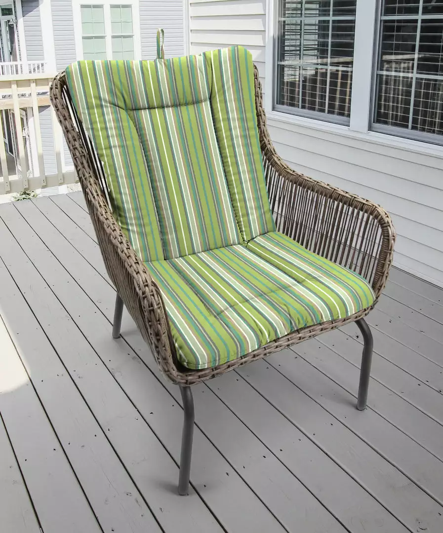 Jordan Manufacturing Outdoor Knife Edge Euro Style Chair Cushion- Sunbrella FOSTER SURFSIDE RAVEN 2 Jordan Manufacturing Outdoor Knife Edge Euro Style Chair Cushion- Sunbrella FOSTER SURFSIDE RAVEN