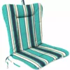 Jordan Manufacturing Outdoor Knife Edge Euro Style Chair Cushion- Sunbrella TOKEN SURFSIDE GLEN RAVEN Custom Order Cushions