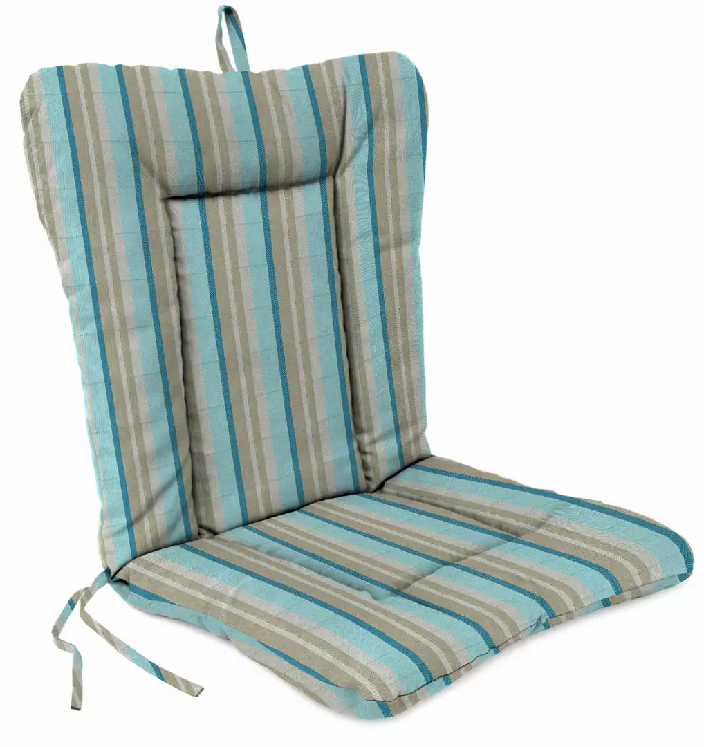 Jordan Manufacturing Outdoor Knife Edge Euro Style Chair Cushion- Sunbrella GETAWAY MIST GLEN RAVEN Custom Order Cushions 1 Jordan Manufacturing Outdoor Knife Edge Euro Style Chair Cushion- Sunbrella GETAWAY MIST GLEN RAVEN Custom Order Cushions