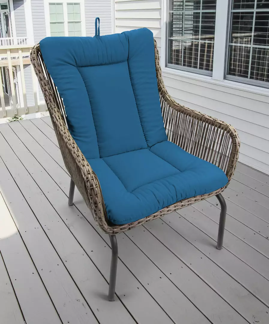 Jordan Manufacturing Outdoor Knife Edge Euro Style Chair Cushion- Sunbrella CAVAS REGATTA GLEN RAVEN Custom Order Cushions 2 Jordan Manufacturing Outdoor Knife Edge Euro Style Chair Cushion- Sunbrella CAVAS REGATTA GLEN RAVEN Custom Order Cushions