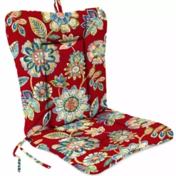 Jordan Manufacturing Outdoor Knife Edge Euro Style Chair Cushion-DAELYN CHERRY RICHLOOM