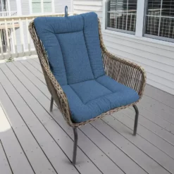 Jordan Manufacturing Outdoor Knife Edge Euro Style Chair Cushion-HUSK TEXTURE CAPRI RICHLOOM Custom Order Cushions