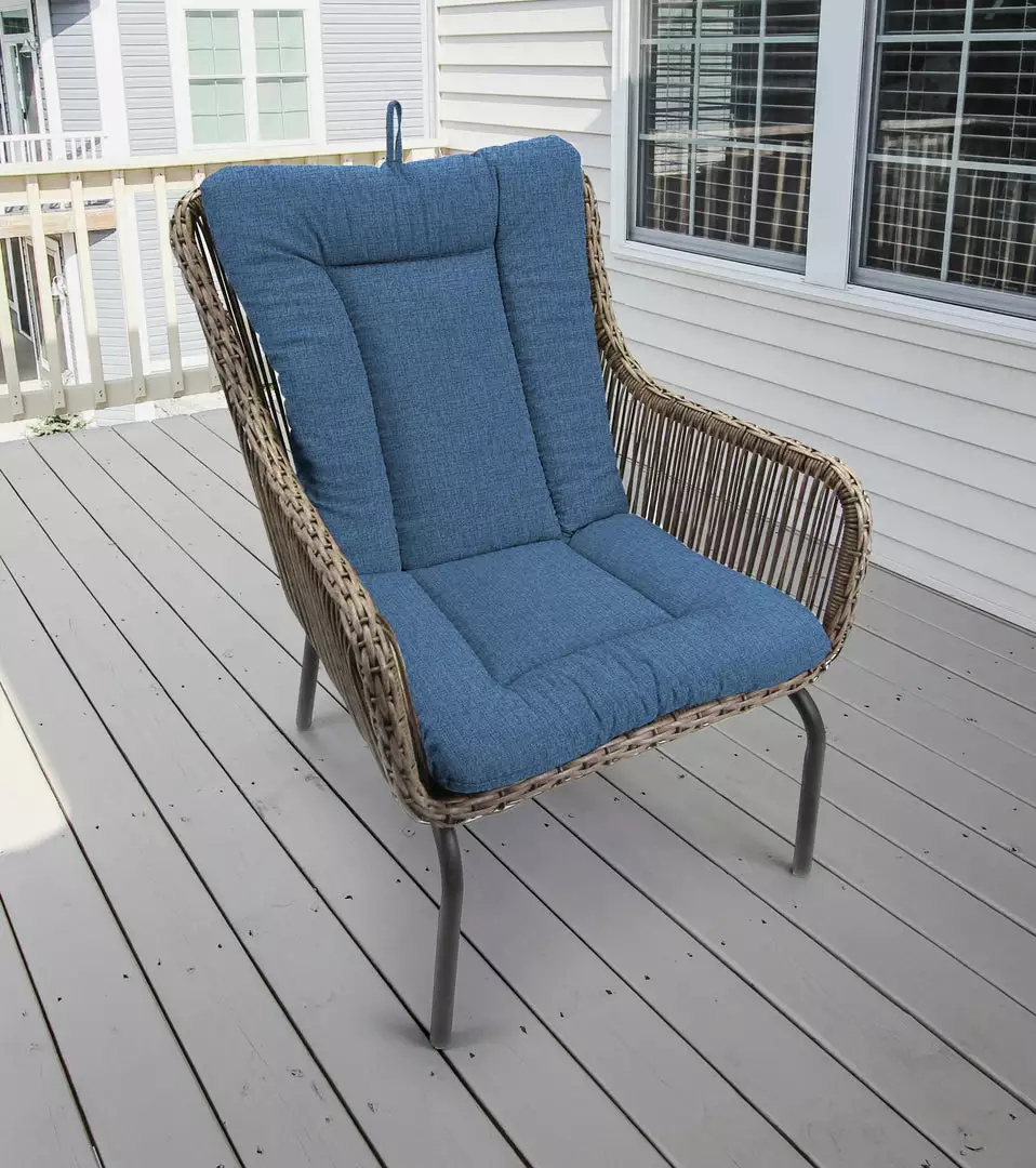 Jordan Manufacturing Outdoor Knife Edge Euro Style Chair Cushion-HUSK TEXTURE CAPRI RICHLOOM Custom Order Cushions 2 Jordan Manufacturing Outdoor Knife Edge Euro Style Chair Cushion-HUSK TEXTURE CAPRI RICHLOOM Custom Order Cushions