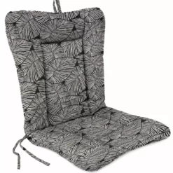 Jordan Manufacturing Outdoor Knife Edge Euro Style Chair Cushion-TALIA NOIR RICHLOOM