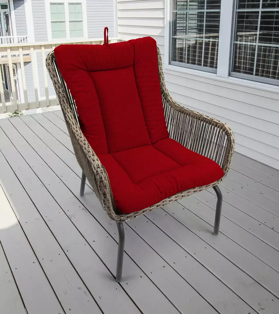 Jordan Manufacturing Outdoor Knife Edge Euro Style Chair Cushion-MCHUSK BERRY RICHLOOM Custom Order Cushions 2 Jordan Manufacturing Outdoor Knife Edge Euro Style Chair Cushion-MCHUSK BERRY RICHLOOM Custom Order Cushions