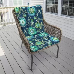 Jordan Manufacturing Outdoor Knife Edge Euro Style Chair Cushion-FANFARE CAPRI Custom Order Cushions