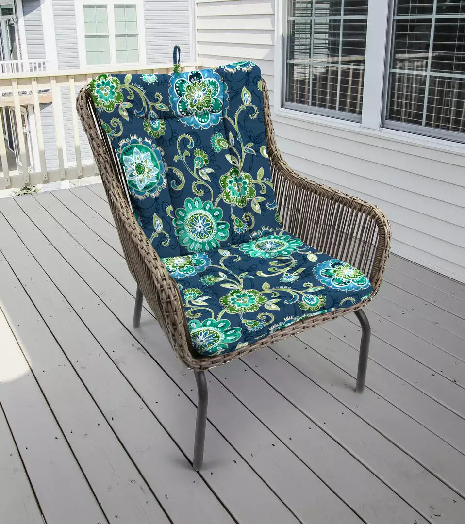 Jordan Manufacturing Outdoor Knife Edge Euro Style Chair Cushion-FANFARE CAPRI Custom Order Cushions 2 Jordan Manufacturing Outdoor Knife Edge Euro Style Chair Cushion-FANFARE CAPRI Custom Order Cushions