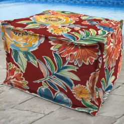 Jordan Manufacturing 20" Square Outdoor Bead Filled Pouf/Ottoman-COLSEN BERRY RICHLOOM Custom Order Cushions