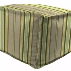 Jordan Manufacturing 20" Square Outdoor Bead Filled Pouf/Ottoman-TERRACE SUNRISE RICHLOOM Custom Order Cushions