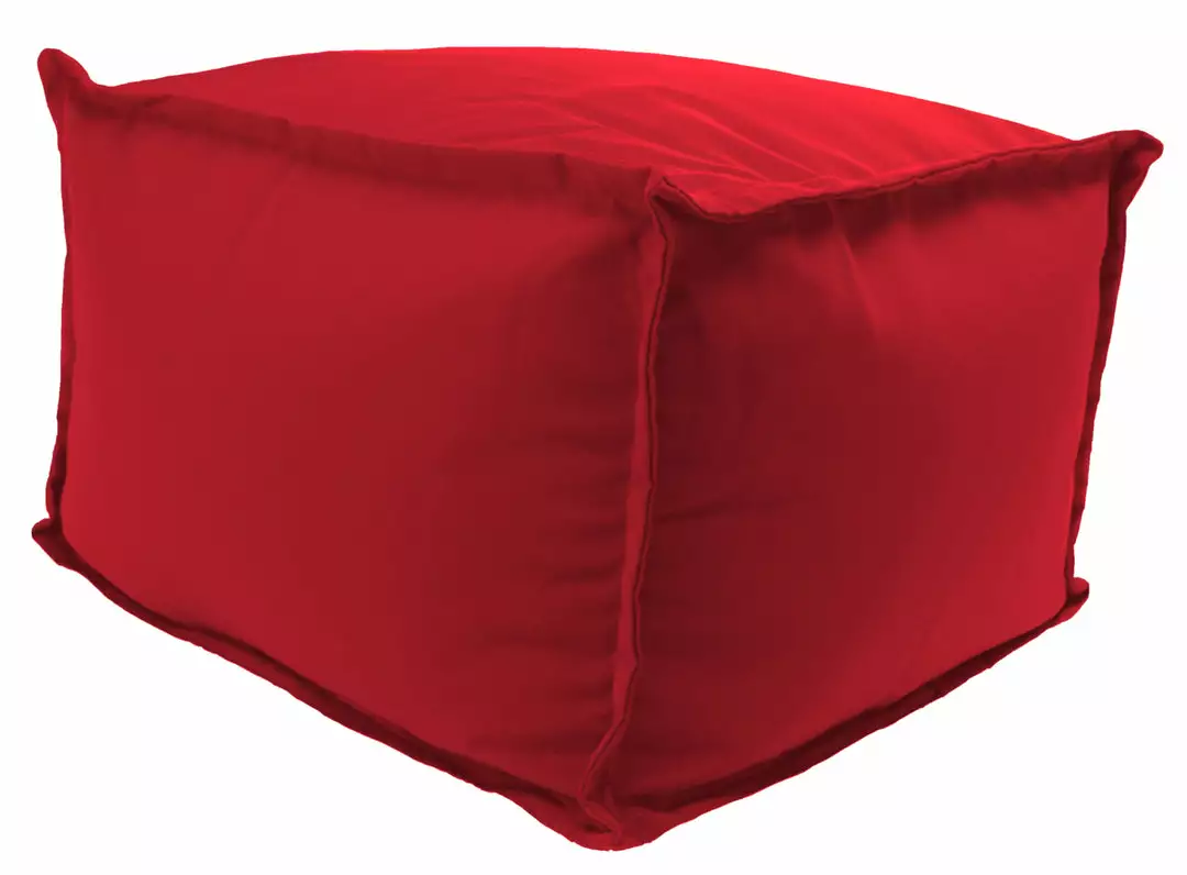 Jordan Manufacturing Custom Order Cushions 20" Square Outdoor Bead Filled Pouf/Ottoman- Sunbrella CANVAS JOCKEY ACR RED ACR GLEN RAVEN 1 Jordan Manufacturing Custom Order Cushions 20" Square Outdoor Bead Filled Pouf/Ottoman- Sunbrella CANVAS JOCKEY ACR RED ACR GLEN RAVEN