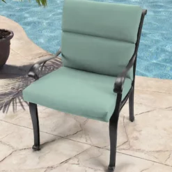Jordan Manufacturing Outdoor French Edge Dining Chair Cushion- Sunbrella CANVAS SPA ACR GLEN RAVEN Custom Order Cushions