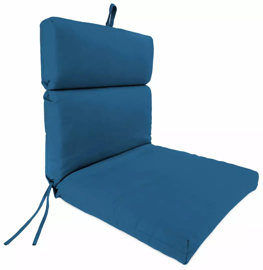 Jordan Manufacturing Outdoor French Edge Dining Chair Cushion- Sunbrella CAVAS REGATTA GLEN RAVEN Custom Order Cushions 1 Jordan Manufacturing Outdoor French Edge Dining Chair Cushion- Sunbrella CAVAS REGATTA GLEN RAVEN Custom Order Cushions