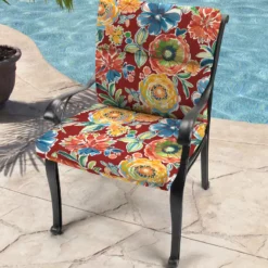 Jordan Manufacturing Outdoor French Edge Dining Chair Cushion-COLSEN BERRY RICHLOOM