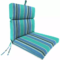 Jordan Manufacturing Custom Order Cushions Outdoor French Edge Dining Chair Cushion- Sunbrella DOLCE STR OASIS ACR GLEN RAVEN