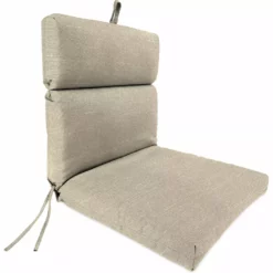 Jordan Manufacturing Outdoor French Edge Dining Chair Cushion-TORY BISQUE RICHLOOM