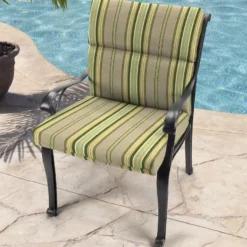 Jordan Manufacturing Custom Order Cushions Outdoor French Edge Dining Chair Cushion-TERRACE SUNRISE RICHLOOM