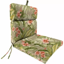 Jordan Manufacturing Outdoor French Edge Dining Chair Cushion-TAHITI SUNRISE RICHLOOM Custom Order Cushions