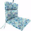 Jordan Manufacturing Outdoor French Edge Dining Chair Cushion-BALLYFIN BAY BLUE RICHLOOM