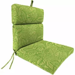 Jordan Manufacturing Outdoor French Edge Dining Chair Cushion-MAVEN LEAF RICHLOOM Custom Order Cushions