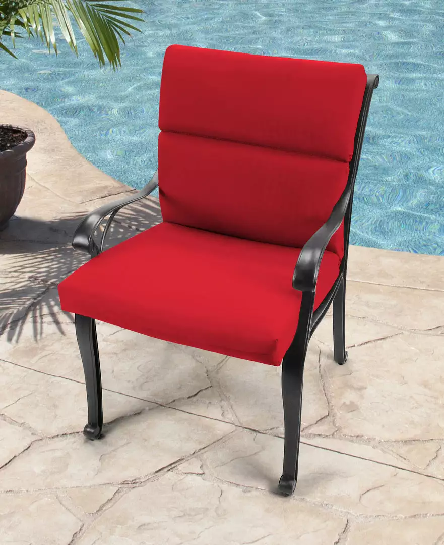 Jordan Manufacturing Custom Order Cushions Outdoor French Edge Dining Chair Cushion- Sunbrella CANVAS JOCKEY ACR RED ACR GLEN RAVEN 2 Jordan Manufacturing Custom Order Cushions Outdoor French Edge Dining Chair Cushion- Sunbrella CANVAS JOCKEY ACR RED ACR GLEN RAVEN