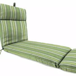 Jordan Manufacturing Custom Order Cushions Outdoor French Edge Chaise Lounge Cushion- Sunbrella FOSTER SURFSIDE RAVEN