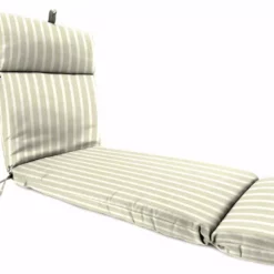 Jordan Manufacturing Custom Order Cushions Outdoor French Edge Chaise Lounge Cushion- Sunbrella CAST MIST GLEN RAVEN