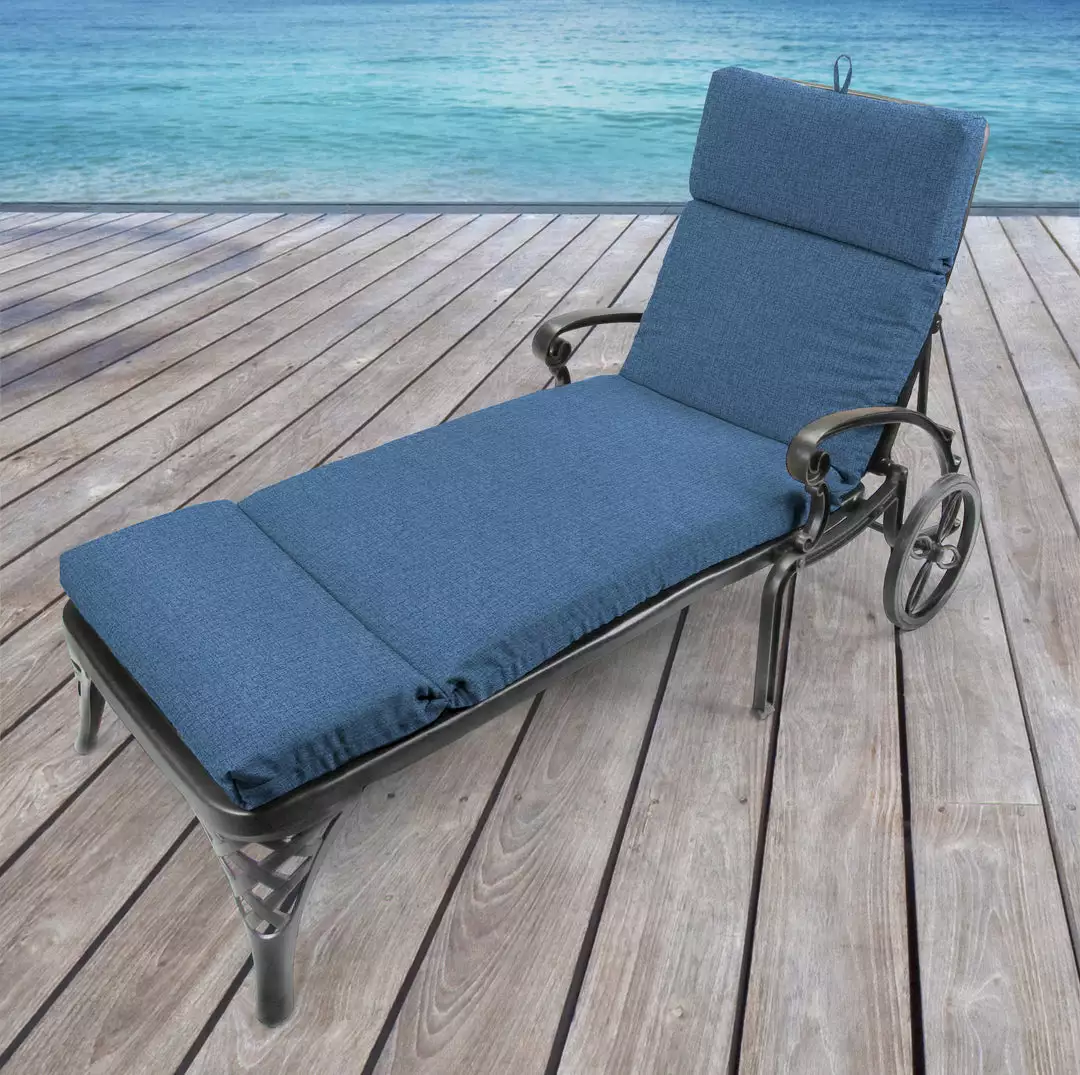 Jordan Manufacturing Outdoor French Edge Chaise Lounge Cushion-HUSK TEXTURE CAPRI RICHLOOM 2 Jordan Manufacturing Outdoor French Edge Chaise Lounge Cushion-HUSK TEXTURE CAPRI RICHLOOM