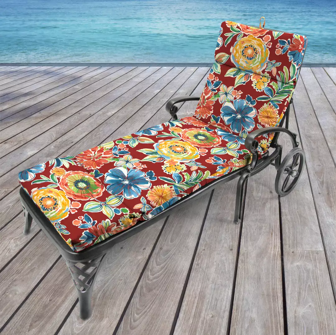 Jordan Manufacturing Custom Order Cushions Outdoor French Edge Chaise Lounge Cushion-COLSEN BERRY RICHLOOM 2 Jordan Manufacturing Custom Order Cushions Outdoor French Edge Chaise Lounge Cushion-COLSEN BERRY RICHLOOM