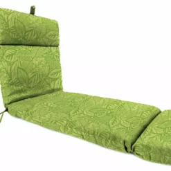 Jordan Manufacturing Outdoor French Edge Chaise Lounge Cushion-MAVEN LEAF RICHLOOM