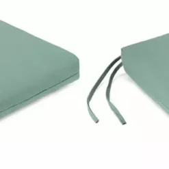 Jordan Manufacturing Set Of 2 Outdoor French Edge Seat Cushions- Sunbrella CANVAS SPA ACR GLEN RAVEN