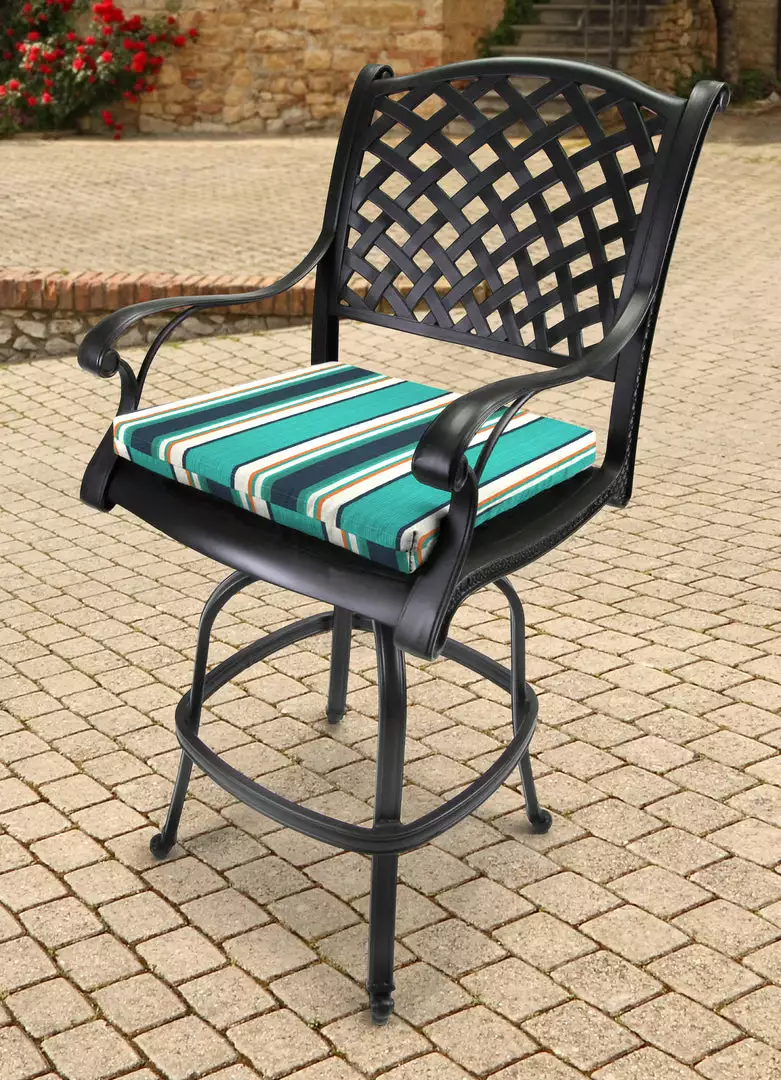 Jordan Manufacturing Set Of 2 Outdoor French Edge Seat Cushions- Sunbrella TOKEN SURFSIDE GLEN RAVEN Custom Order Cushions 2 Jordan Manufacturing Set Of 2 Outdoor French Edge Seat Cushions- Sunbrella TOKEN SURFSIDE GLEN RAVEN Custom Order Cushions
