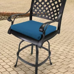 Jordan Manufacturing Set Of 2 Outdoor French Edge Seat Cushions- Sunbrella CAVAS REGATTA GLEN RAVEN