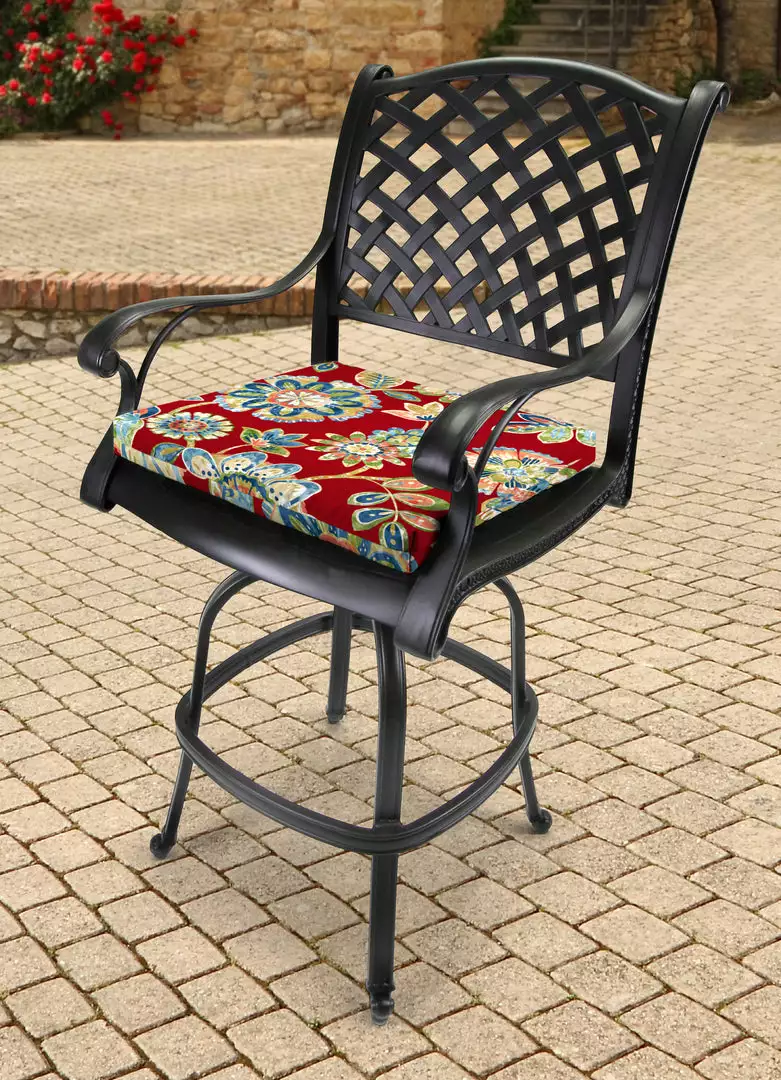 Jordan Manufacturing Outdoor French Edge Seat Cushion-DAELYN CHERRY RICHLOOM Custom Order Cushions 2 Jordan Manufacturing Outdoor French Edge Seat Cushion-DAELYN CHERRY RICHLOOM Custom Order Cushions