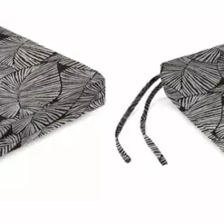 Jordan Manufacturing Custom Order Cushions Outdoor French Edge Seat Cushion-TALIA NOIR RICHLOOM