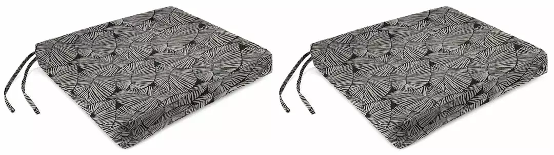 Jordan Manufacturing Custom Order Cushions Outdoor French Edge Seat Cushion-TALIA NOIR RICHLOOM 1 Jordan Manufacturing Custom Order Cushions Outdoor French Edge Seat Cushion-TALIA NOIR RICHLOOM