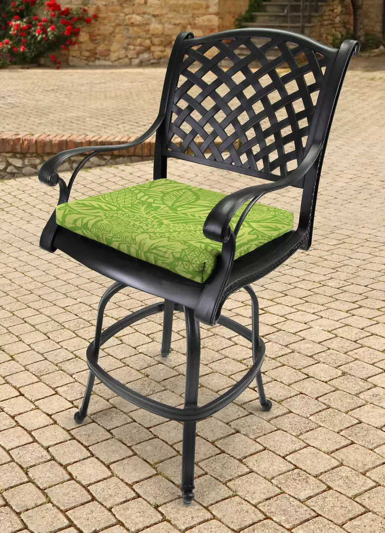 Jordan Manufacturing Outdoor French Edge Seat Cushion-MAVEN LEAF RICHLOOM Custom Order Cushions 2 Jordan Manufacturing Outdoor French Edge Seat Cushion-MAVEN LEAF RICHLOOM Custom Order Cushions
