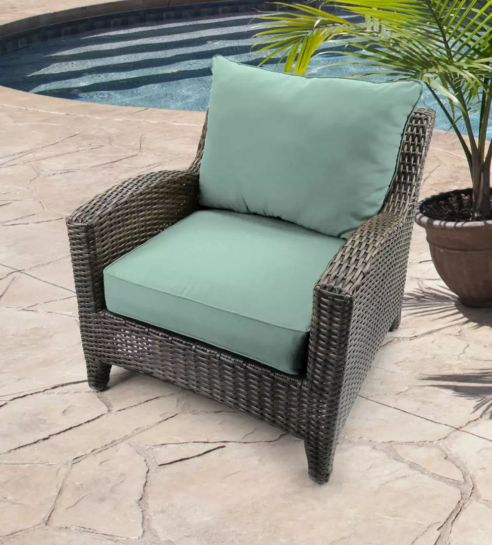 Jordan Manufacturing Outdoor 2PC Deep Seat Chair Cushion- Sunbrella CANVAS SPA ACR GLEN RAVEN Custom Order Cushions 2 Jordan Manufacturing Outdoor 2PC Deep Seat Chair Cushion- Sunbrella CANVAS SPA ACR GLEN RAVEN Custom Order Cushions