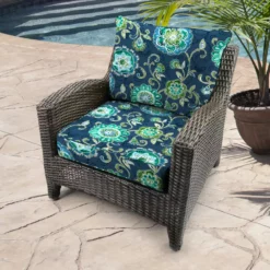 Jordan Manufacturing Custom Order Cushions Outdoor 2PC Deep Seat Chair Cushion-FANFARE CAPRI