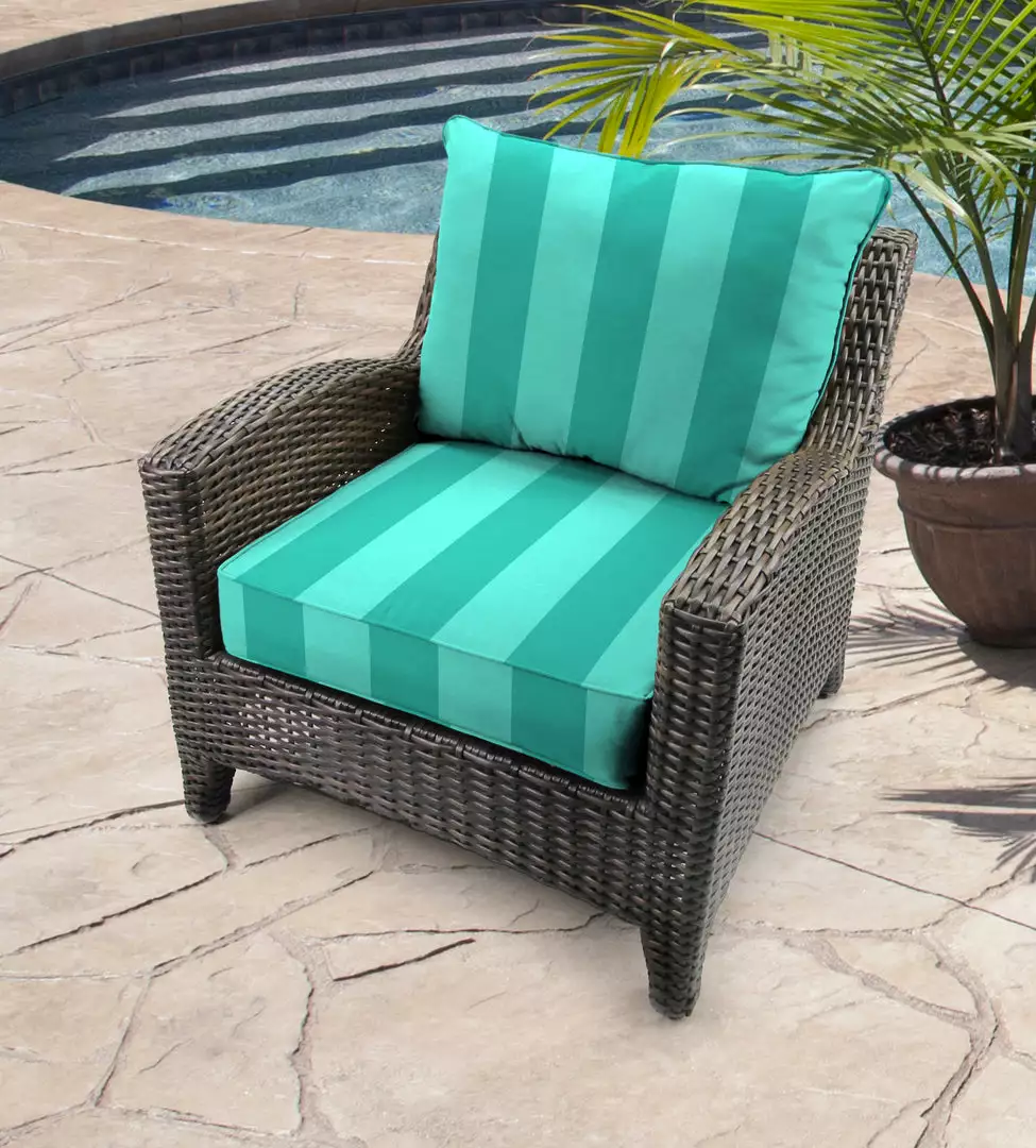 Jordan Manufacturing Custom Order Cushions Outdoor 2PC Deep Seat Chair Cushion-PREVIEW LAGOON 2 Jordan Manufacturing Custom Order Cushions Outdoor 2PC Deep Seat Chair Cushion-PREVIEW LAGOON