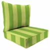 Jordan Manufacturing Outdoor 2PC Deep Seat Chair Cushion-PREVIEW LEAF RICHLOOM Custom Order Cushions