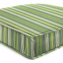Jordan Manufacturing Outdoor Boxed Edge Deep Seat Cushion- Sunbrella FOSTER SURFSIDE RAVEN