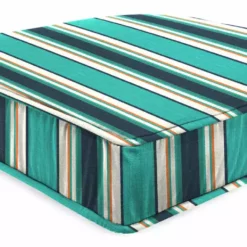 Jordan Manufacturing Outdoor Boxed Edge Deep Seat Cushion- Sunbrella TOKEN SURFSIDE GLEN RAVEN Custom Order Cushions