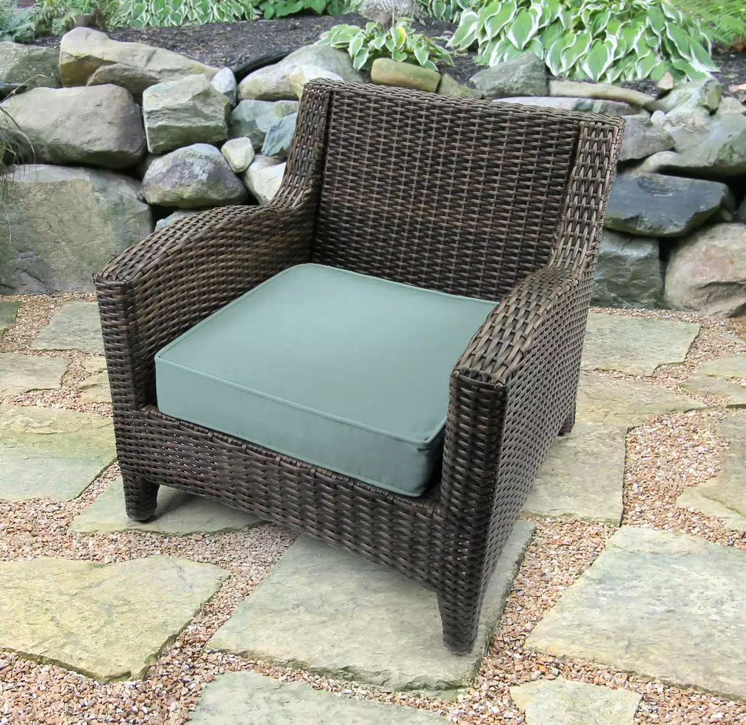 Jordan Manufacturing Outdoor Boxed Edge Deep Seat Cushion- Sunbrella SHORE LINEN GLEN RAVEN 2 Jordan Manufacturing Outdoor Boxed Edge Deep Seat Cushion- Sunbrella SHORE LINEN GLEN RAVEN