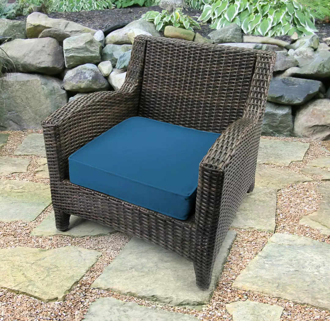 Jordan Manufacturing Custom Order Cushions Outdoor Boxed Edge Deep Seat Cushion- Sunbrella CAVAS REGATTA GLEN RAVEN 2 Jordan Manufacturing Custom Order Cushions Outdoor Boxed Edge Deep Seat Cushion- Sunbrella CAVAS REGATTA GLEN RAVEN