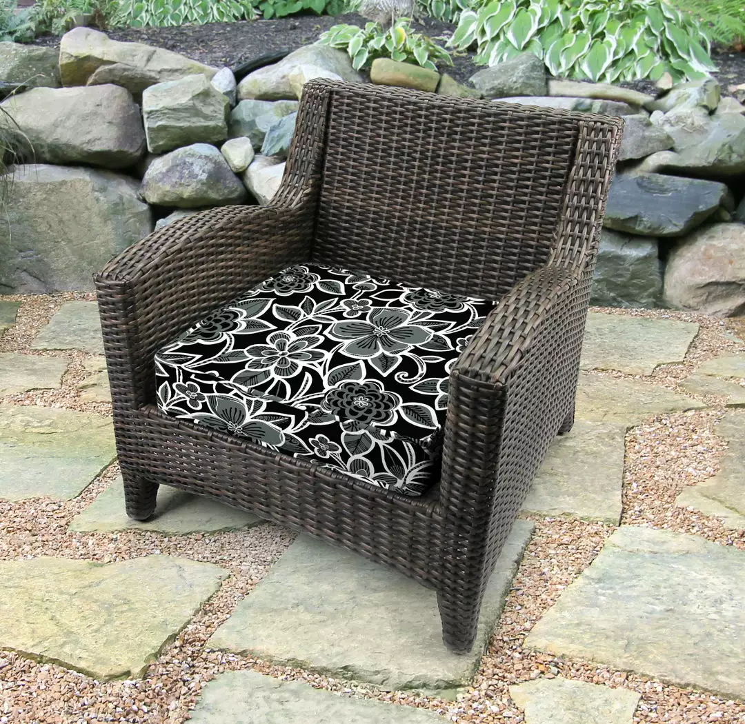 Jordan Manufacturing Outdoor Boxed Edge Deep Seat Cushion-HALSEY SHADOW RICHLOOM Custom Order Cushions 2 Jordan Manufacturing Outdoor Boxed Edge Deep Seat Cushion-HALSEY SHADOW RICHLOOM Custom Order Cushions